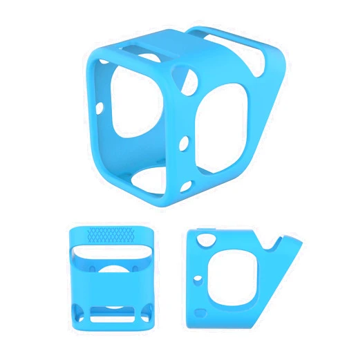 Generic Silicone Case for Yoto Player (3rd Gen.),Skin Cover Sleeve Fitted Protective Cover with Easy to Carry Handle for Kids Audio Player (Blue), 11*11.5cm