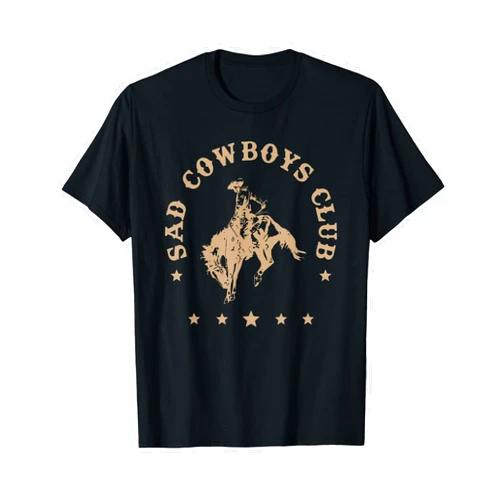 Visit The Western Cowboys Sad Cowboys Club T-Shirt