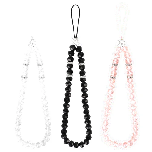 Vin Beauty Crystal Cell Phone Lanyard, Cell Phone Lanyard Wrist Strap, Bling Phone Hand Wrist Lanyard Strap, Beaded Phone Strap, Cell Phone Charms Chain Accessories for Women Girls