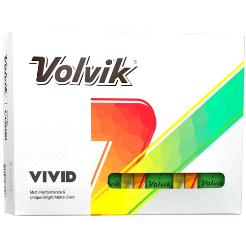 Volvik Vivid Matte Finish Green Golf Balls (One Dozen)