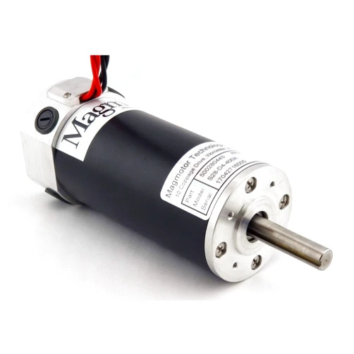 Magmotor Brushed Motor - Magmotor, S28-D4-400X, 500280443, Combat Motor, 24 VDC, 5000 RPM, Slim Design, Brushed DC Motor, DC Electric Motor