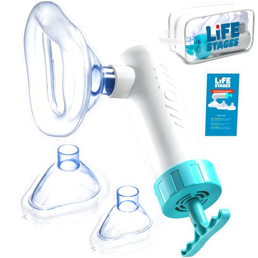 LIFE STAGES Choking Rescue Device Portable Suction Rescue Device First Aid Kit for Kids and Adults Choking First Aid Device for Home & Travel