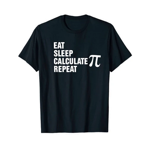 KarTatos Pi Day Funny Eat Sleep Repeat celebrating 3-14 T-Shirt