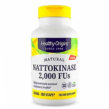 Healthy Origins Nattokinase 2, 000 FU's Multi Vitamins, 100 Mg, 180 count, Pack of 1 180 Count (Pack of 1)