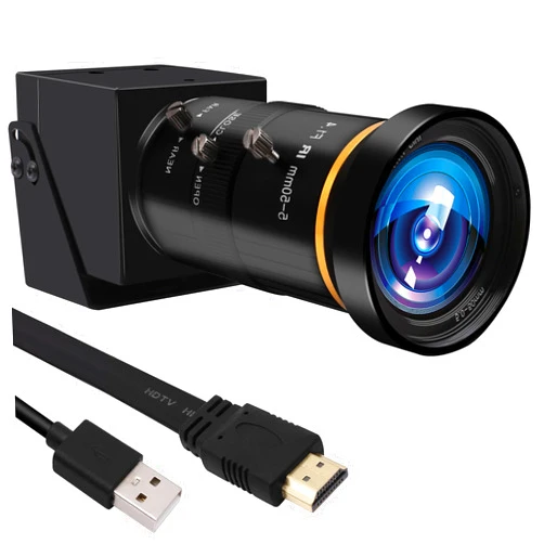 MMlove 4K HDMI USB Camera 30FPS Webcam 10X Variable Focus 5-50mm Zoom Lens H.265 2X Digital Zoom PC Streaming Close up Zoom in and Out Web Camera for Conference Classes