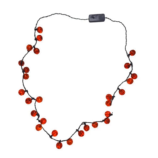 The Electric Mammoth LED Halloween Spooky Necklaces - Light Up Flashing Unisex Party Accessory - 3 Light Settings