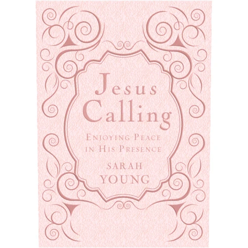 By Sarah Young (Author) Jesus Calling, Pink Leathersoft, with Scripture References; Enjoying Peace in His Presence (a 365-Day Devotional)