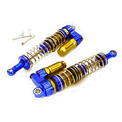 Integy RC Model C28930BLUE Piggyback Off-Road Shock for 1/10 Scale with 2 Stage Square Spring (L=110mm)