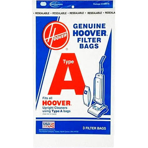 Hoover 4010001A Type A Vacuum Bags, 9 Bags