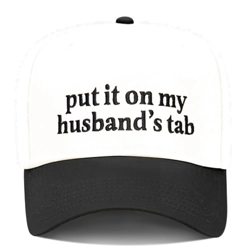 Generic Put It On My Husband's Tab Funny Trucker Hats Women Vintage Adjustable Baseball Cap Embroidery Fashion Trucker Hat
