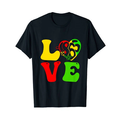 Juneteenth Is My Independence Day 19th June 06 BLM Happy Juneteenth Is My Independence Day Love Black Women Kid T-Shirt