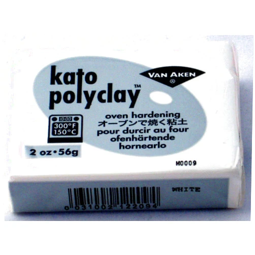 Generic Kato Polymer Clay Oven Jewelry Craft Bake Polyclay Bar Art Van Aken 2 Oz (WHITE)