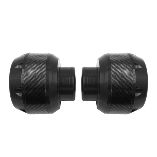 GZYF Front Fork Frame Sliders Wheel Crash Protector Falling Protection Universal for Motorcycles Motorbikes Moped Scooters (Black)