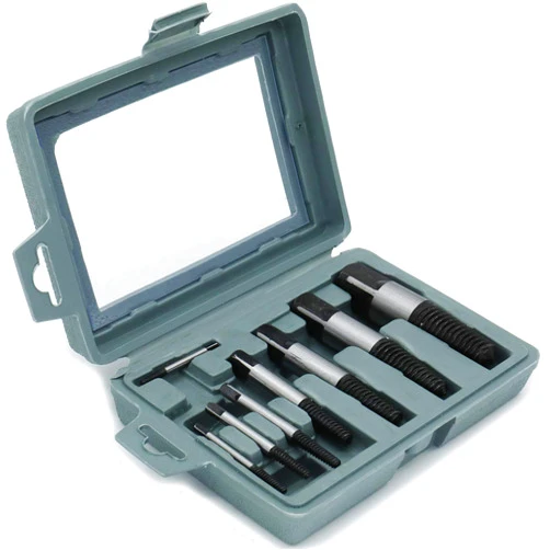 TIOIT COEME 8Pcs Screw Extractor Set, Easy Out Damaged Screw Extractor Kit, Bolt Water Pipe Remover Set, with Storage Case.