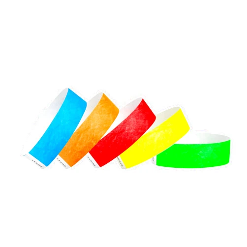 Wristco 500 WristCo Tyvek Wristbands for Events – 500 Count, 5-Color Variety Pack – Tamper-Proof Design Prevents Reuse – Premium-Grade Bracelets for Hospital & Medical ID, Party, VIP Identification