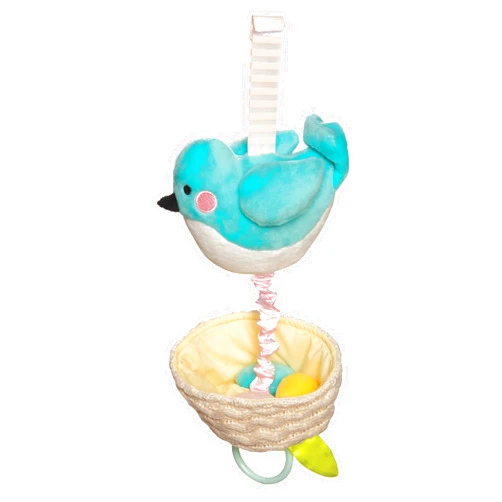 Manhattan Toy Lullaby Bird Pull Musical Crib and Baby Toy