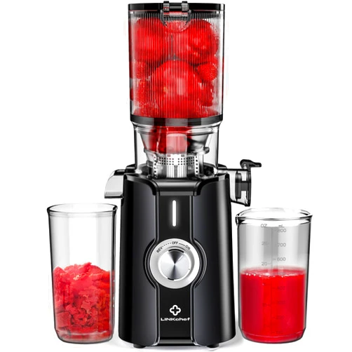 LINKChef Rush Clear Slow Masticating Juicer Machines, Cold Press Juicer with No-Prep 4.35