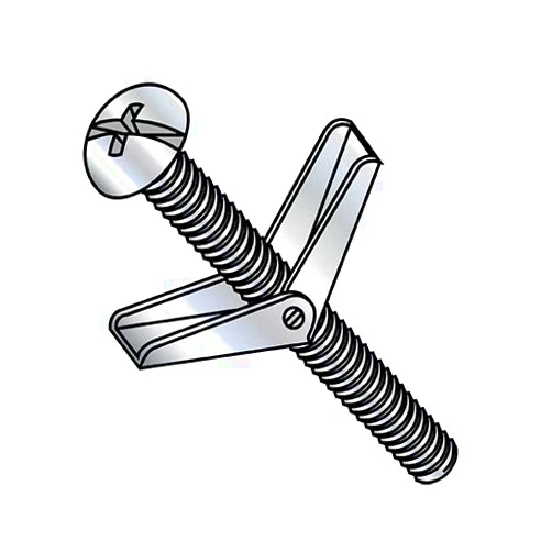 Korpek.com 3/8X5 Combination Round Head Toggle Bolt Zinc (Pack Qty 25) BC-3780TBCR by Korpek