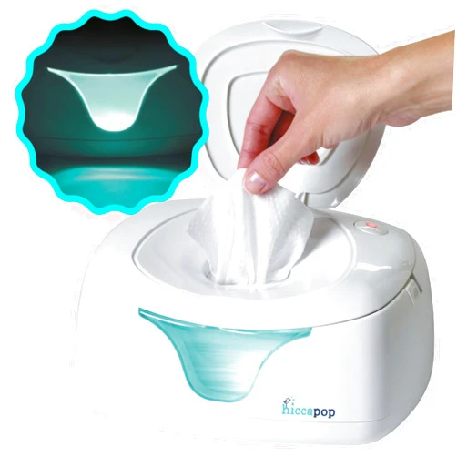 hiccapop Baby Wipe Warmer and Baby Wet Wipes Dispenser | Baby Wipes Warmer for Babies | Diaper Wipe Warmer with Changing Light