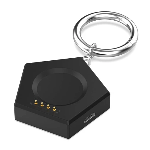 E ECSEM Portable Charger Compatible for OnePlus Watch 2, Travel Keychain OnePlus Watch 2 Charger Type C & Micro USB Magnetic Charger Dock for OnePlus Watch 2 Smart Watch