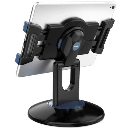 AboveTEK Retail Kiosk iPad Stand, 360° Rotating Commercial POS Tablet Stand, Fits 6
