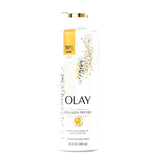 Olay Cleansing & Firming Body Wash for Women with Vitamin B3 and Collagen, Younger & Healthier Looking Skin, Fast Absorbing Formula, 26 fl oz