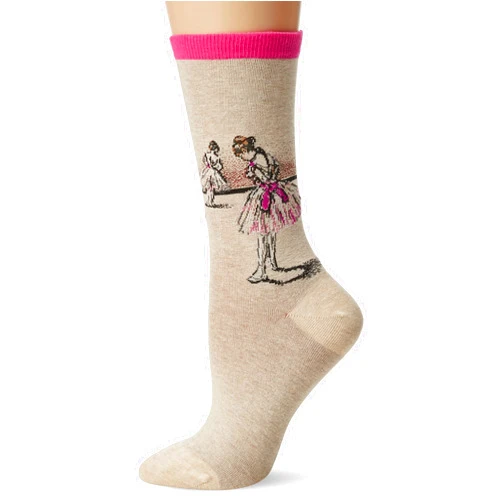 Hot Sox Women's Artist Series Novelty Fashion Casual Crew Socks