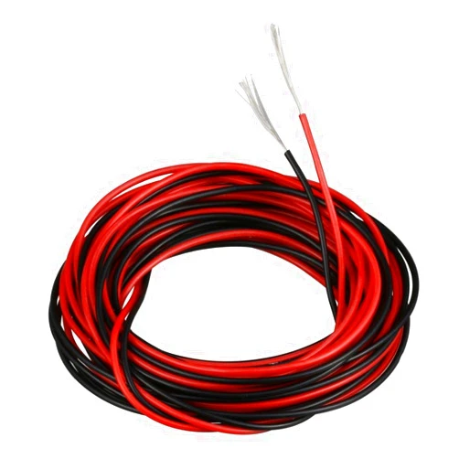 BNTECHGO 28 Gauge Silicone Wire red and Black Each 10ft Black Flexible 28 AWG Stranded Tinned Copper Wire