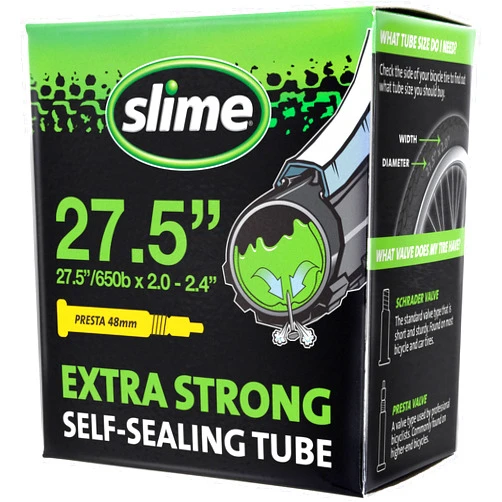 Slime Bike Inner Tube with Slime Puncture Sealant, Extra Strong, Self Sealing, Prevent and Repair
