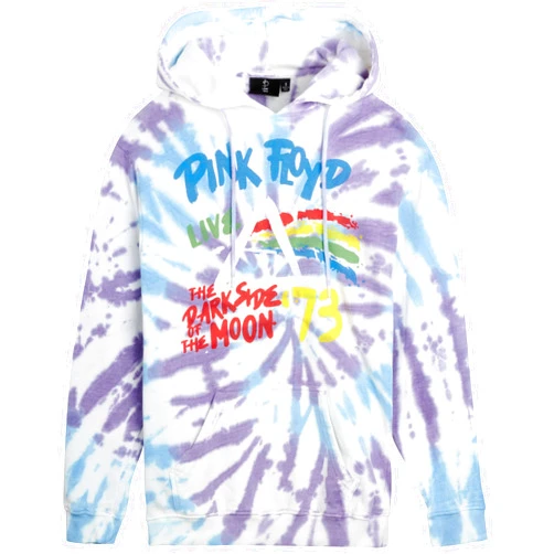 Pink Floyd Women's Sweatshirt - Vintage Tie Dye Hoodie Sweatshirt - Retro Classic Rock Concert Sweatshirt for Women (S-XL)
