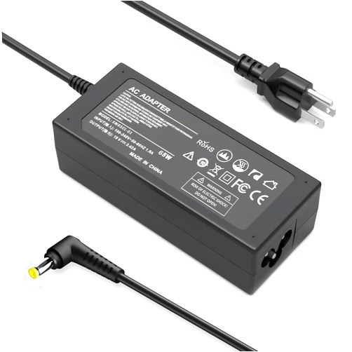 QKIIP 19V Power Cord Compatible with Acer Monitor R240HY SB220Q SA230 S231HL S232HL H236HL S202HL S230HL S240HL S220HQL S271HL S241HL G246HL G276HL G226HQL G236HL Power Supply AC Adapter 65W