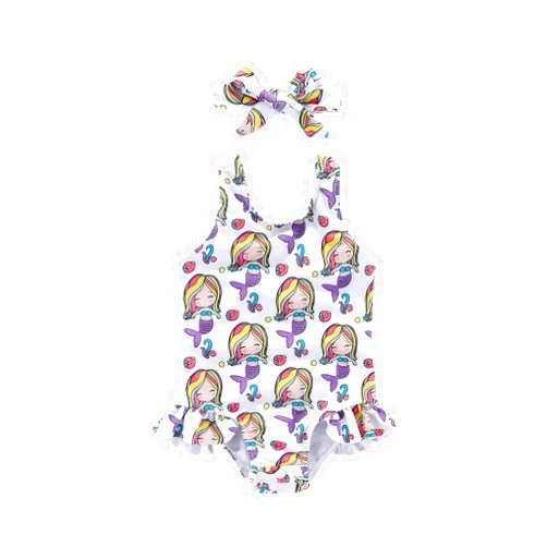 AMMENGBEI Infant Girl Swimsuit Toddler Swimwear One Piece Bathing Suit Newborn Baby Bikini