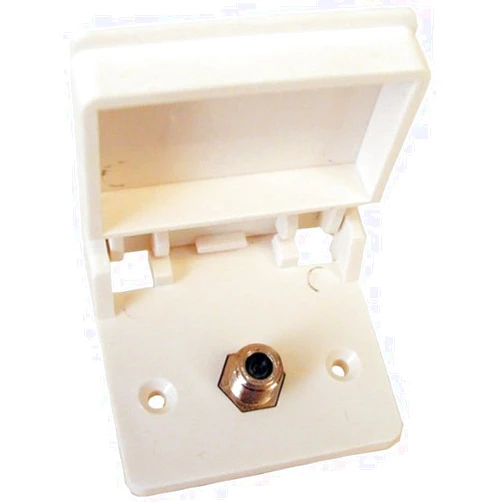 Prime Products 08-6201 White Exterior TV Receptacle