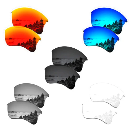 SmartVLT Set of 5 Men's Replacement Lenses for Oakley Flak Jacket XLJ OO9009 Sunglass Combo Pack S01