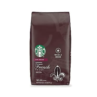 Starbucks Dark Roast Whole Bean Coffee- French Roast, 100% Arabica, 28 ounces French 28oz (Pack of 1)