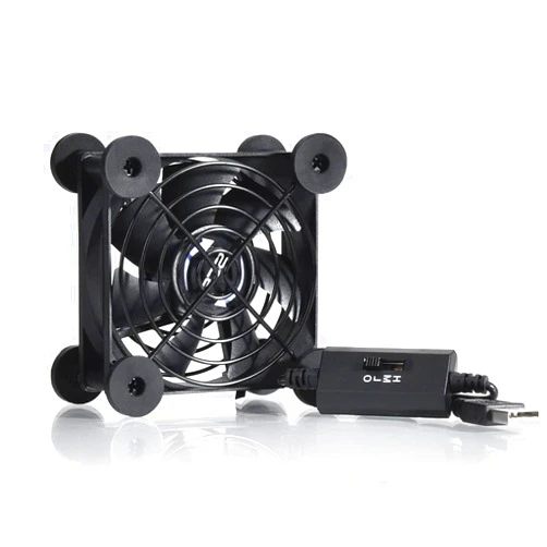 SCCCF Quiet 80mm USB Fan, 5V USB Portable Cooling Fan for Flat Panel Xbox DVR Playstation Router TV Receiver Computer Cabinet Cooler