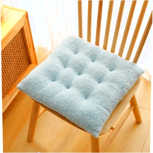 MFCCRAZY Set of 4 Chair Cushion Seat Pads for Dining Chairs, Kitchen Chair Cushions Exactly What You Need for Your Living Room,Kitchen, Office and More.-Light Blue||40 * 40cm