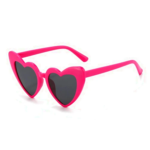 YooThink Love Heart Shaped Sunglasses for Women,Vintage Cat Eye Mod Style Retro Glasses