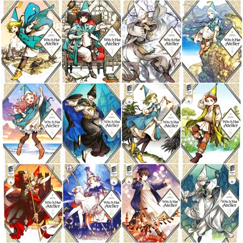 By Author: Kamome Shirahama (Author) Witch Hat Atelier Series 12 books Set - Book 1-12