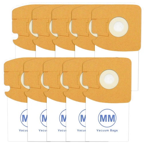Lichelete 10 Pack MM Vacuum Bags Replacement Compatible with Eureka Style MM Mighty Mite 3670 and 3680, 60295, 60295A, 60295B, 60295C, 60296 & 60297A Series Canister Vacuums