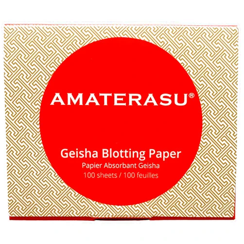 Amaterasu Blotting Paper - Ultra Oil Absorbing Geisha Face Blotting Paper for a Matte Finish - Blotting Paper Sheets from Abaca Leaves - Unclogs Pores & Sets Makeup - 100 Blotting Paper Face Sheets, Amaterasu