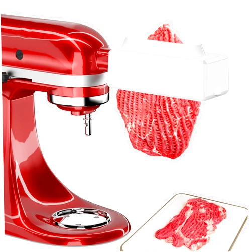 XINCAN Electric Meat Tenderizer for All KitchenAid and Cuisinart Household Stand Mixers, Mixers Accesssories for Kitchen Aid Attachment, Tenderize Meat More Smoothly and Effortless, Dishwasher Safe, White