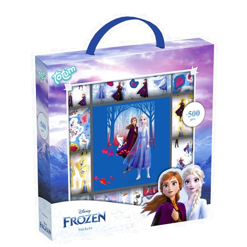 Totum Disney Frozen II Large Sticker Box with Over 1800 Stickers on 14 Rolls with Anna & Elsa Floral and Letters