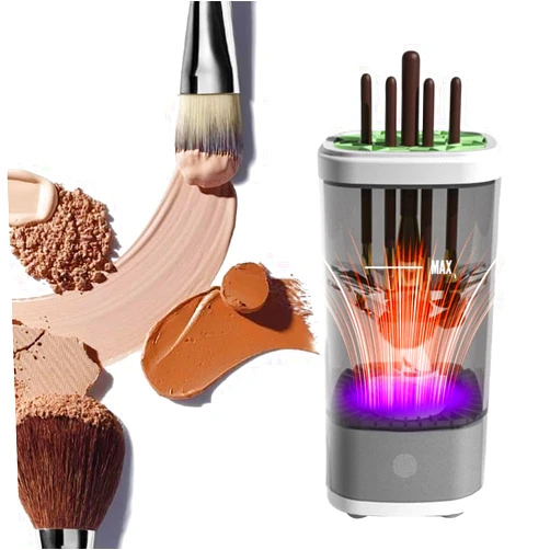 LIFEES Makeup Brush Cleaner Machine - Electric Make up Brushes Cleaner Cleanser for All Size Beauty make up Brush, makeup brush and sponge cleaner with Dryer