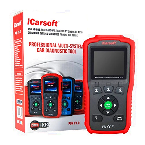 ICarsoft Auto Diagnostic Scanner iCarsoft POR V1.0 for PORSCHE with Airbag Scan,Oil Service Reset, SAS Reset ect black