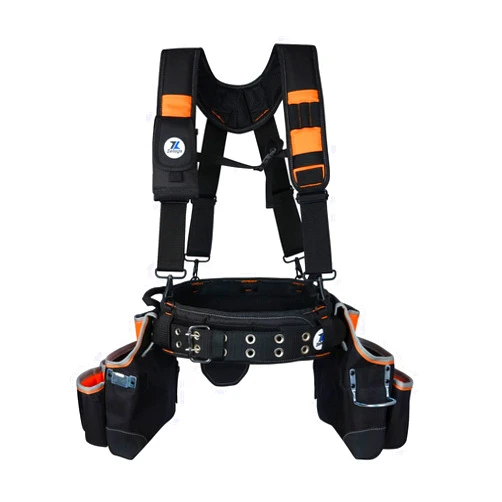 Zeluga 20-216 Multiple Large Pockets Tool belts for men with Suspenders, 4