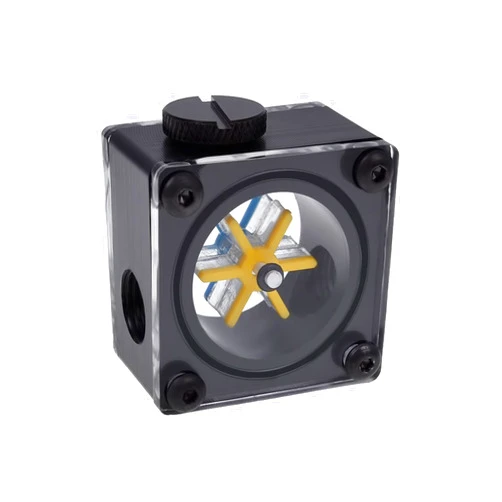 Alphacool 17350 Eisfluegel Flow Indicator G1/4 Square - Acetal Water Cooling Monitoring