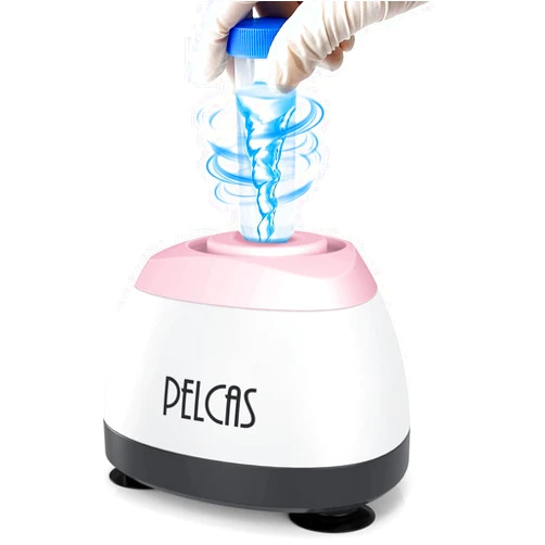 PELCAS Mini Vortex Mixer, 3000RPM Vortex Shaker with Touch Function, Ink, Nail Polish, Eyelash Glue, Acrylic Paints Mixing, Lab Vortex for Test Tubes and Centrifuge Tubes