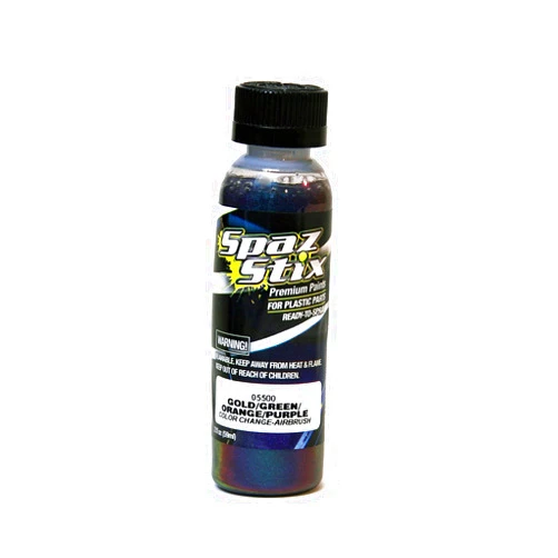 Spaz Stix Color Changing Paint Gold / Green / Orange / Purple 2oz