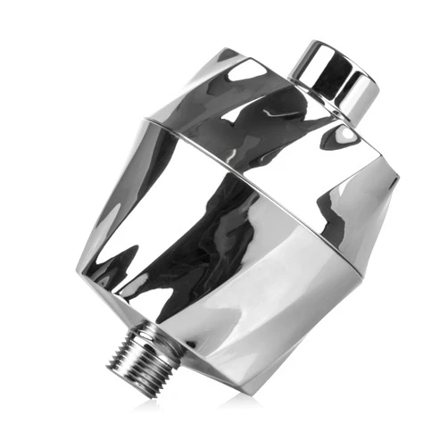 AquaBliss HD Revitalizing Shower Filter - Latest High Output Filtration. 2x Vitamin C, Minerals for Luscious Hair, Skin & Nails - KDF/CS/VC for Reduced Chlorine, Sediment & Metals - Chrome (SF400)